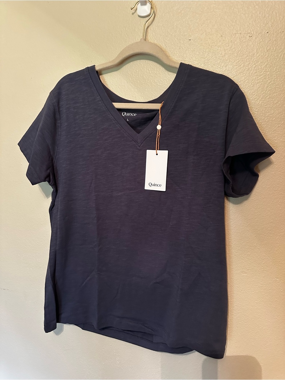 Quince Women's cotton modal Short Sleeve scoop neck tee in Taupe Brown